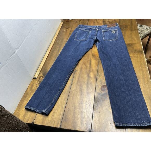 Billionaire Boys Club BBC Denim Astronaut Jeans Embroidered Blue Men's 34 - Picture 2 of 12